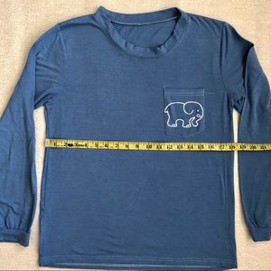 ivory ella Tops - Ivory Ella Blue Elephant T-Shirt ivory ella Tops - Ivory Ella Blue Elephant T-Shirt